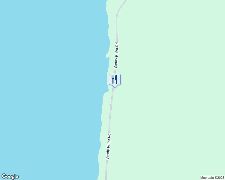 map of restaurants, bars, coffee shops, grocery stores, and more near 823 Sandy Point Road in Shelburne