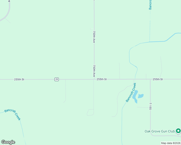 map of restaurants, bars, coffee shops, grocery stores, and more near 25619 750th Avenue in Clarks Grove