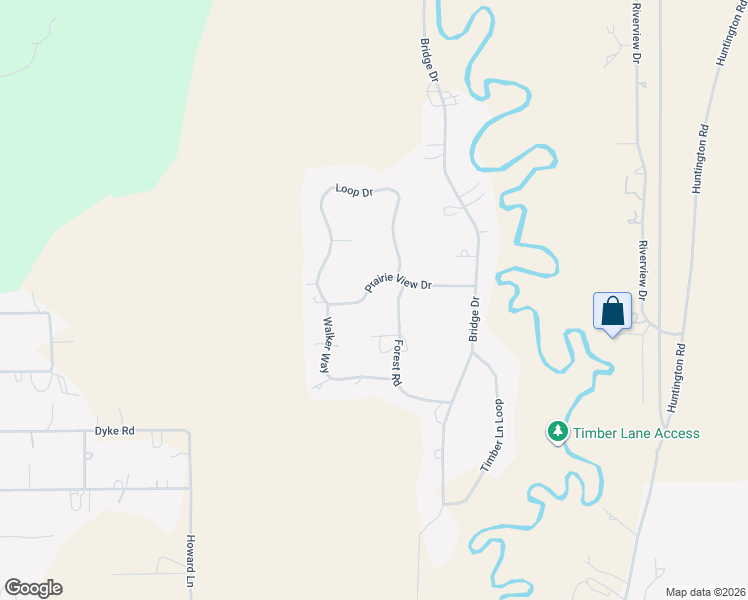 map of restaurants, bars, coffee shops, grocery stores, and more near 16565 Prairie View Drive in La Pine