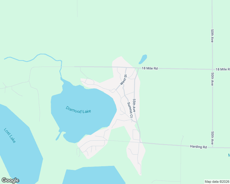 map of restaurants, bars, coffee shops, grocery stores, and more near 17831 Lake Drive in Barryton