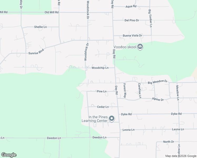 map of restaurants, bars, coffee shops, grocery stores, and more near 15940 Frances Lane in La Pine
