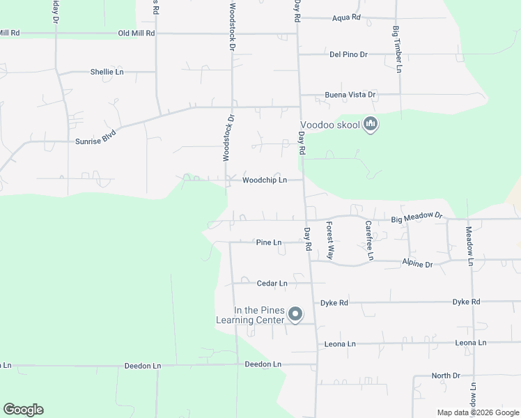 map of restaurants, bars, coffee shops, grocery stores, and more near 15940 Frances Lane in La Pine