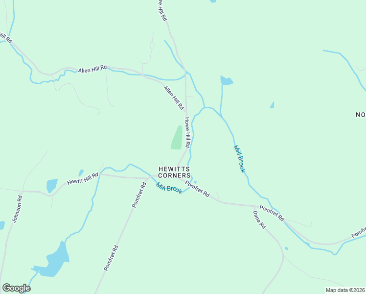 map of restaurants, bars, coffee shops, grocery stores, and more near 121 Howe Hill Road in Pomfret