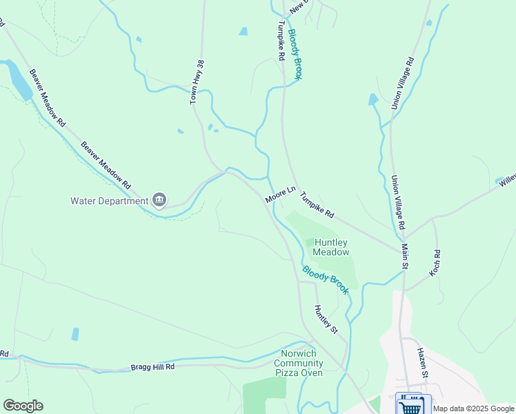 map of restaurants, bars, coffee shops, grocery stores, and more near 275 Beaver Meadow Road in Norwich
