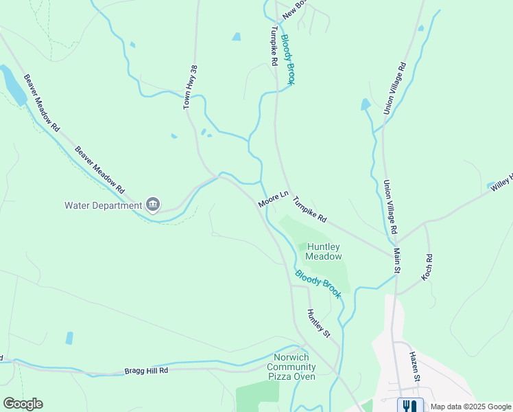 map of restaurants, bars, coffee shops, grocery stores, and more near 275 Beaver Meadow Road in Norwich