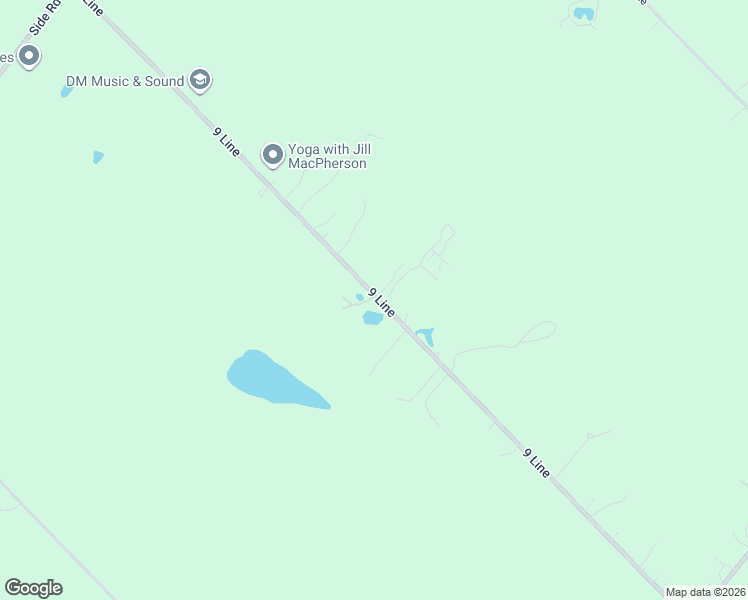 map of restaurants, bars, coffee shops, grocery stores, and more near 5008 9 Line in Erin