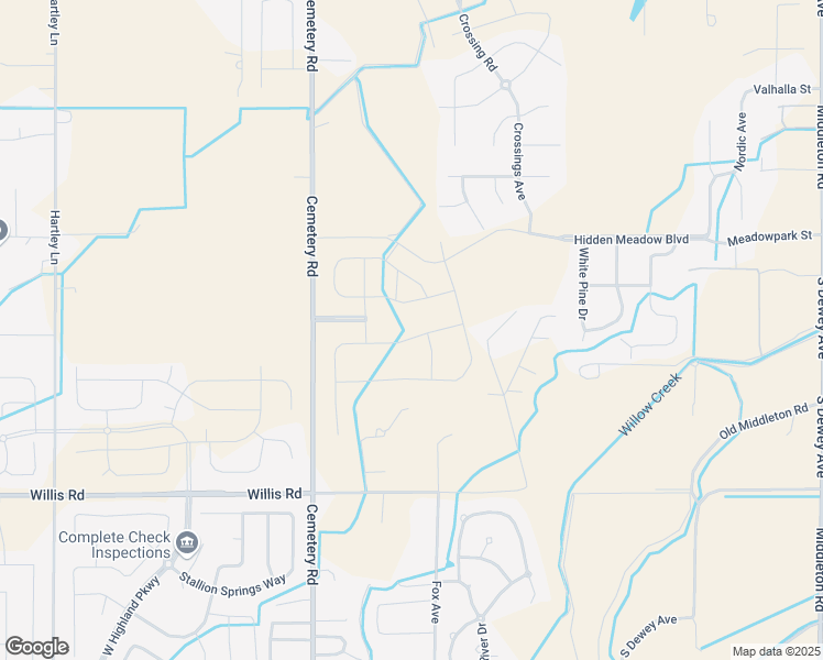 map of restaurants, bars, coffee shops, grocery stores, and more near 266 West Meadow Creek Way in Middleton