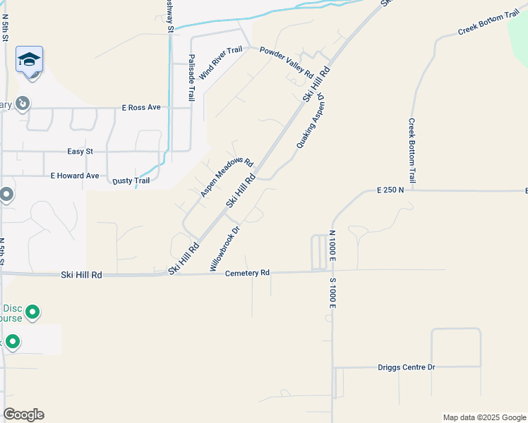 map of restaurants, bars, coffee shops, grocery stores, and more near 133 Cobble Creek Lane in Driggs
