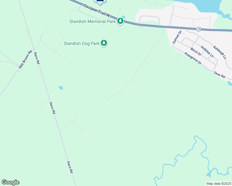 map of restaurants, bars, coffee shops, grocery stores, and more near 25 Deer Hill North in Standish