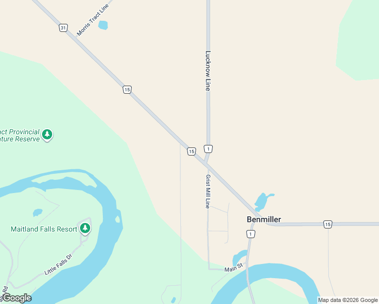 map of restaurants, bars, coffee shops, grocery stores, and more near 36973 Londesboro Road in Goderich