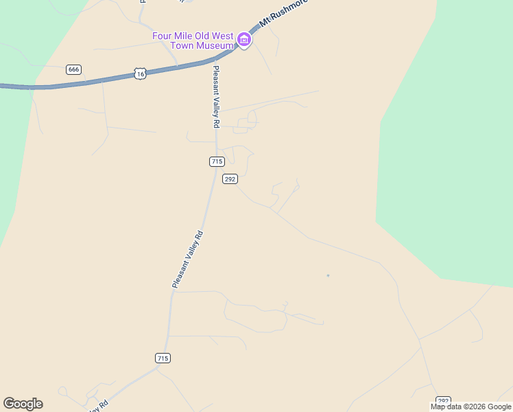 map of restaurants, bars, coffee shops, grocery stores, and more near Wind Song Valley Road in Custer