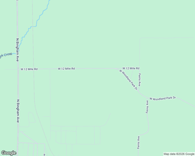 map of restaurants, bars, coffee shops, grocery stores, and more near 1864 West 12 Mile Road in Bitely