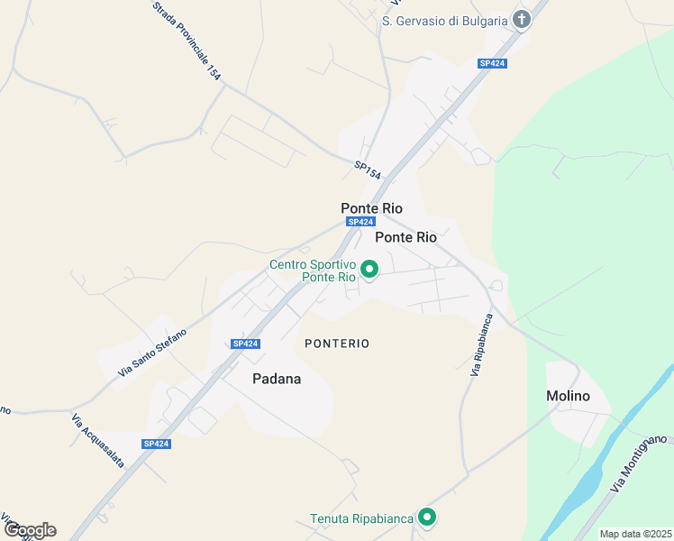 map of restaurants, bars, coffee shops, grocery stores, and more near 1 Via T.Serenelli in Ponte Rio