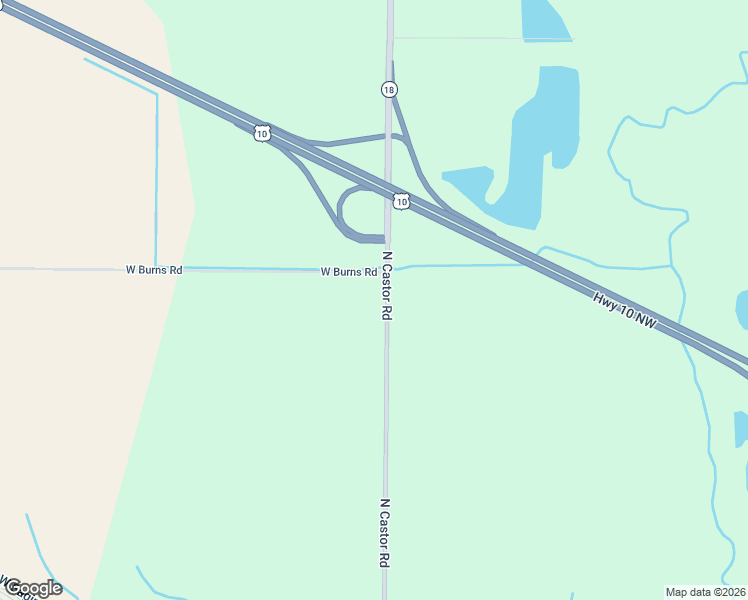 map of restaurants, bars, coffee shops, grocery stores, and more near 3989 North Castor Road in Coleman
