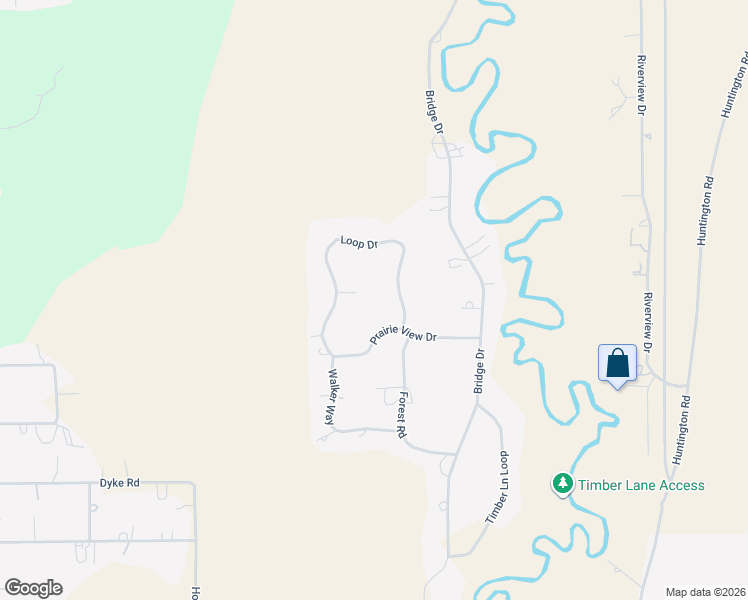 map of restaurants, bars, coffee shops, grocery stores, and more near 16555 Fawn Court in La Pine