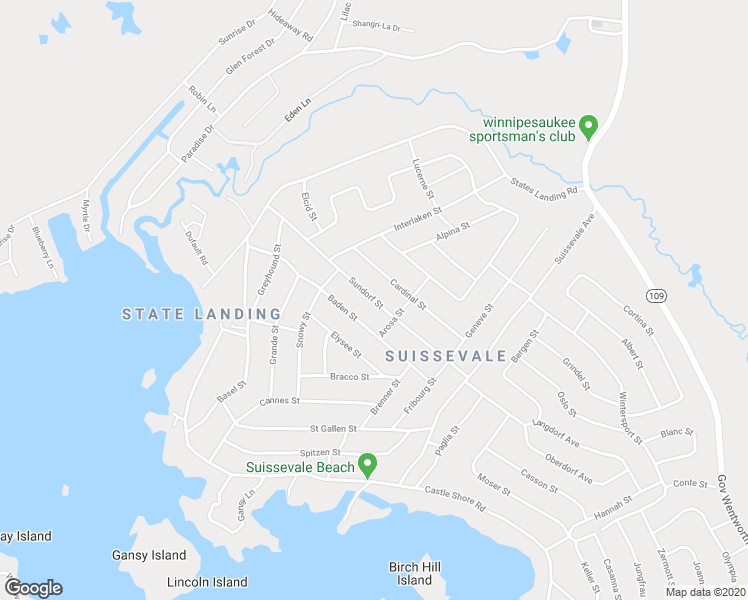 map of restaurants, bars, coffee shops, grocery stores, and more near 73 Sundorf Street in Moultonborough