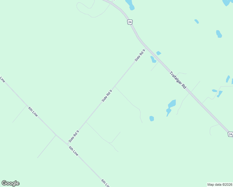 map of restaurants, bars, coffee shops, grocery stores, and more near 9351 Side Road 9 in Erin