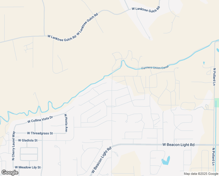 map of restaurants, bars, coffee shops, grocery stores, and more near 10703 West Daylily Ave in Star