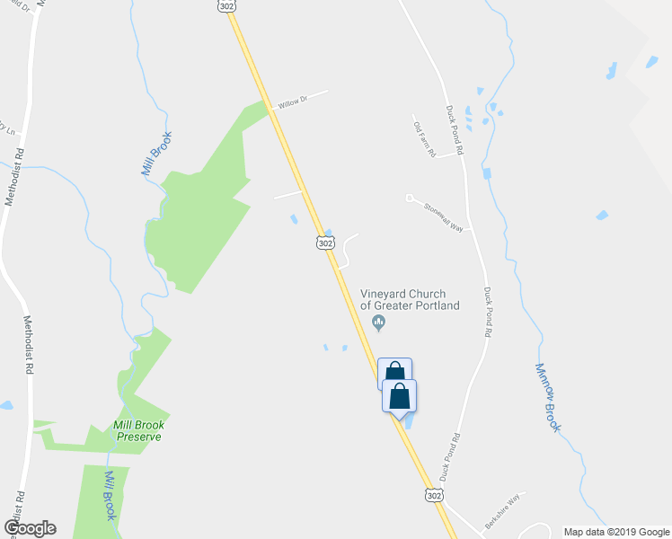 map of restaurants, bars, coffee shops, grocery stores, and more near 808 Bridgton Road in Westbrook