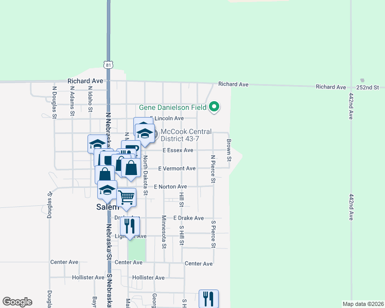 map of restaurants, bars, coffee shops, grocery stores, and more near 400-498 North Peck Street in Salem