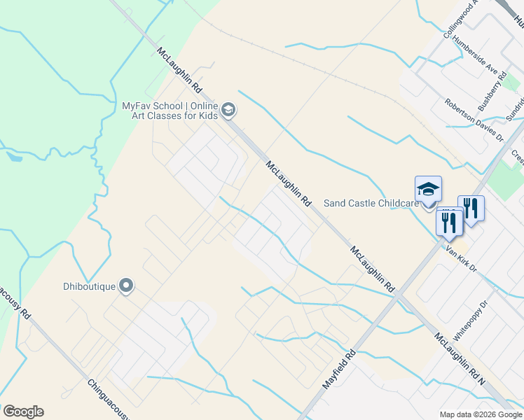 map of restaurants, bars, coffee shops, grocery stores, and more near 23 Pattulo Drive in Caledon