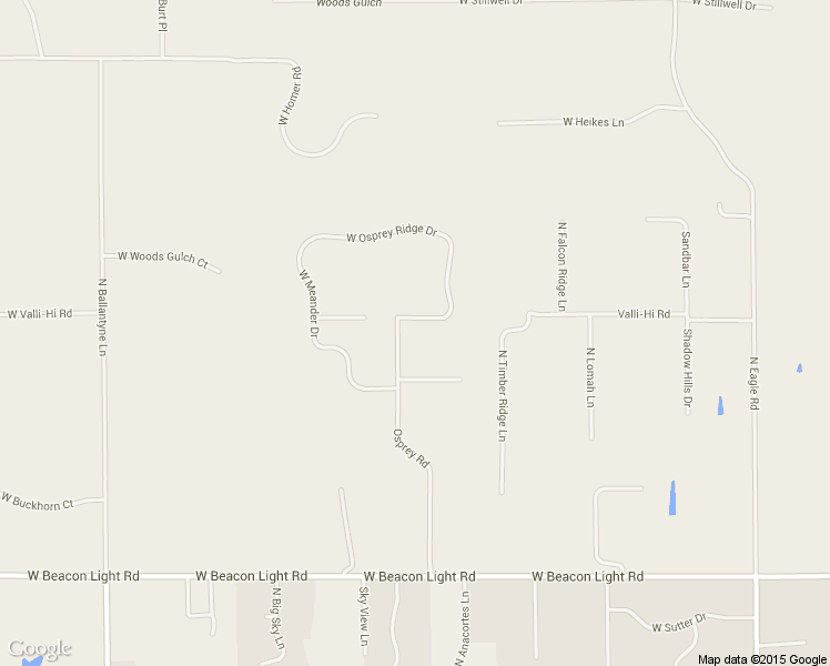 map of restaurants, bars, coffee shops, grocery stores, and more near 3600 Osprey Road in Eagle