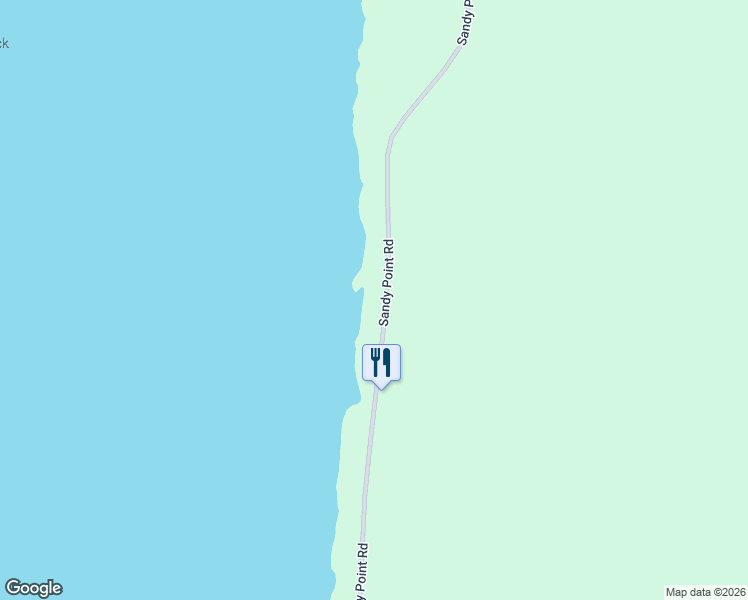 map of restaurants, bars, coffee shops, grocery stores, and more near 760 Sandy Point Road in Shelburne