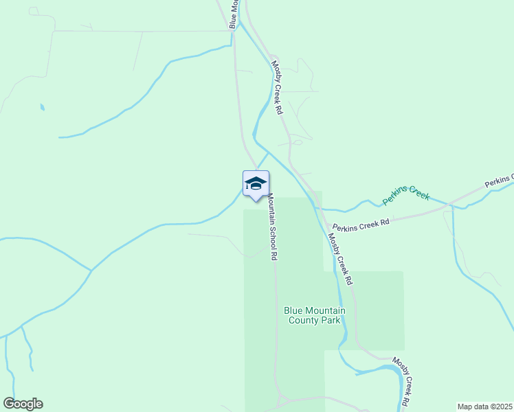 map of restaurants, bars, coffee shops, grocery stores, and more near 76132 Blue Mountain School Road in Cottage Grove