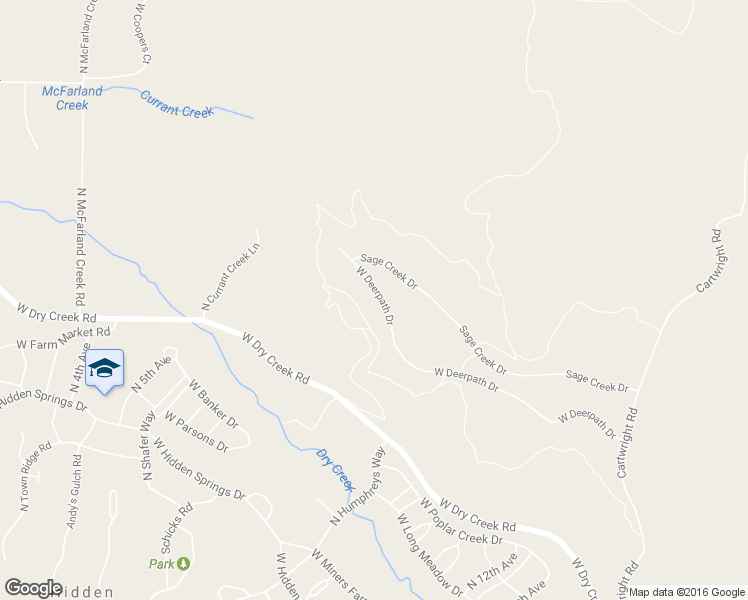 map of restaurants, bars, coffee shops, grocery stores, and more near 4607 West Deerpath Drive in Boise