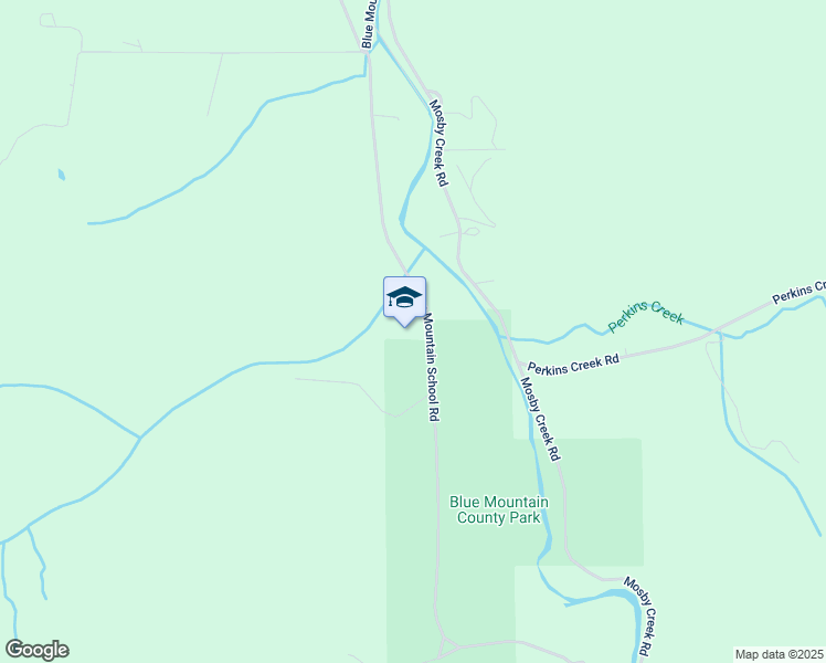 map of restaurants, bars, coffee shops, grocery stores, and more near 76132 Blue Mountain School Road in Cottage Grove