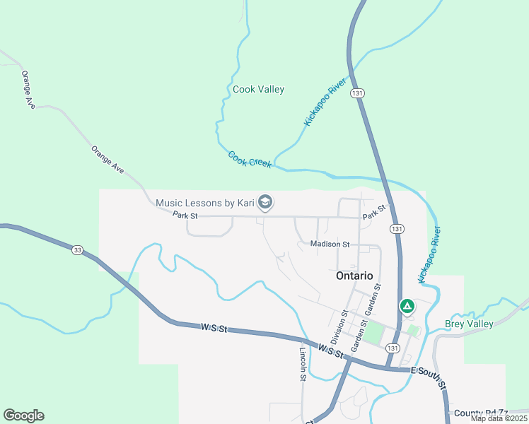 map of restaurants, bars, coffee shops, grocery stores, and more near 209 Church Street in Ontario