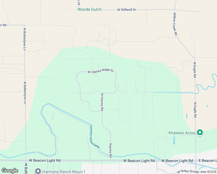 map of restaurants, bars, coffee shops, grocery stores, and more near 3600 Osprey Road in Eagle