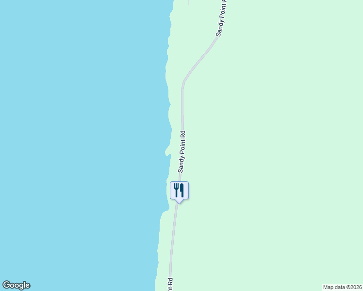 map of restaurants, bars, coffee shops, grocery stores, and more near 760 Sandy Point Road in Shelburne