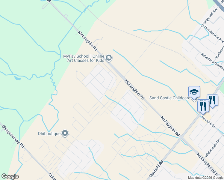 map of restaurants, bars, coffee shops, grocery stores, and more near 428 Tim Manley Avenue in Regional Municipality of Peel