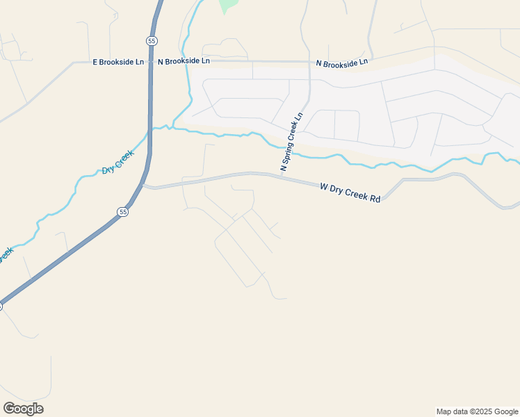 map of restaurants, bars, coffee shops, grocery stores, and more near 8400 Dry Creek Road in Garden City