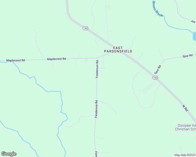 map of restaurants, bars, coffee shops, grocery stores, and more near 37 Fenderson Road in Parsonsfield