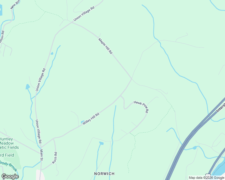 map of restaurants, bars, coffee shops, grocery stores, and more near 207 Willey Hill Road in Norwich