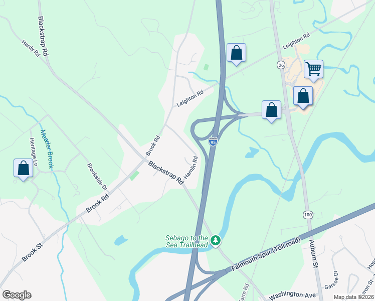 map of restaurants, bars, coffee shops, grocery stores, and more near 3 Sunrise Drive in Falmouth