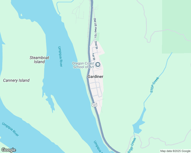 map of restaurants, bars, coffee shops, grocery stores, and more near in Gardiner