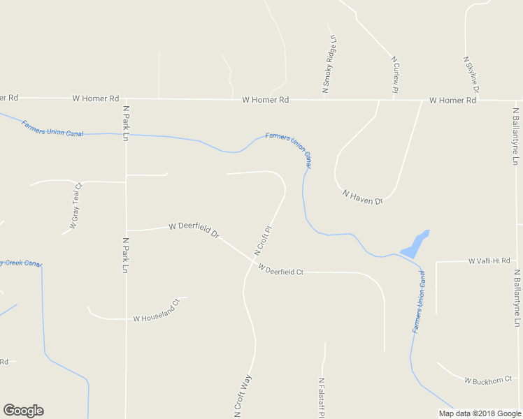 map of restaurants, bars, coffee shops, grocery stores, and more near 4243 North Croft Place in Eagle