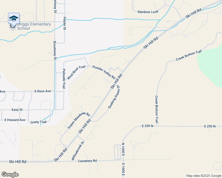 map of restaurants, bars, coffee shops, grocery stores, and more near 90 Ski Hill Road in Driggs