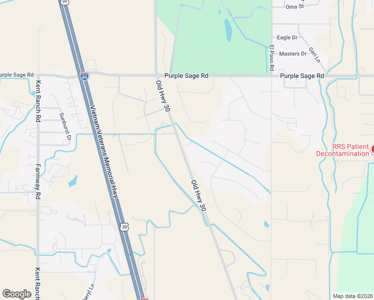 map of restaurants, bars, coffee shops, grocery stores, and more near 24758 Old Highway 30 in Caldwell
