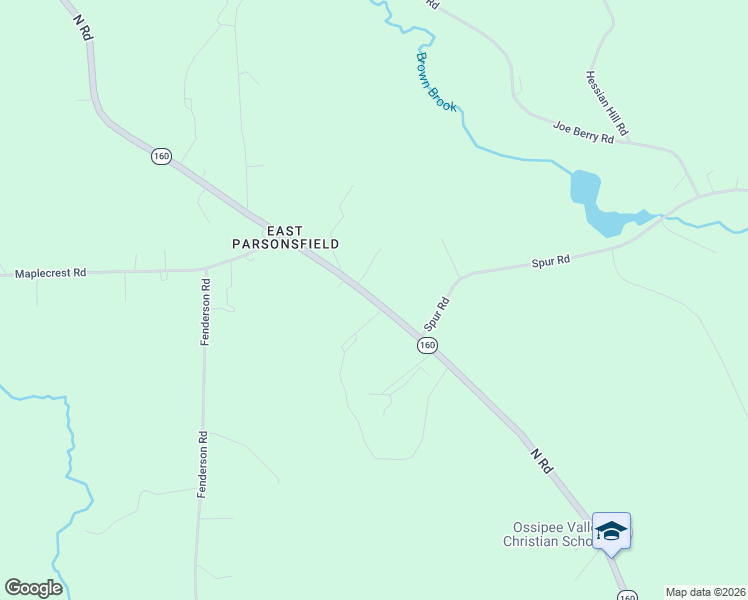 map of restaurants, bars, coffee shops, grocery stores, and more near North Road in Cornish