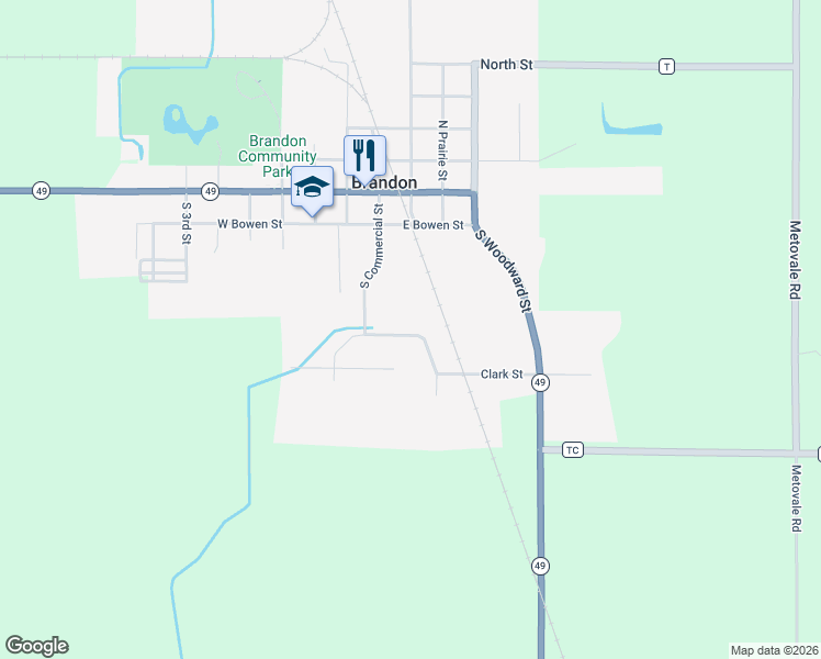 map of restaurants, bars, coffee shops, grocery stores, and more near 212 Pheasant Drive in Brandon