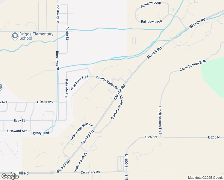 map of restaurants, bars, coffee shops, grocery stores, and more near 90-94 Ski Hill Road in Driggs