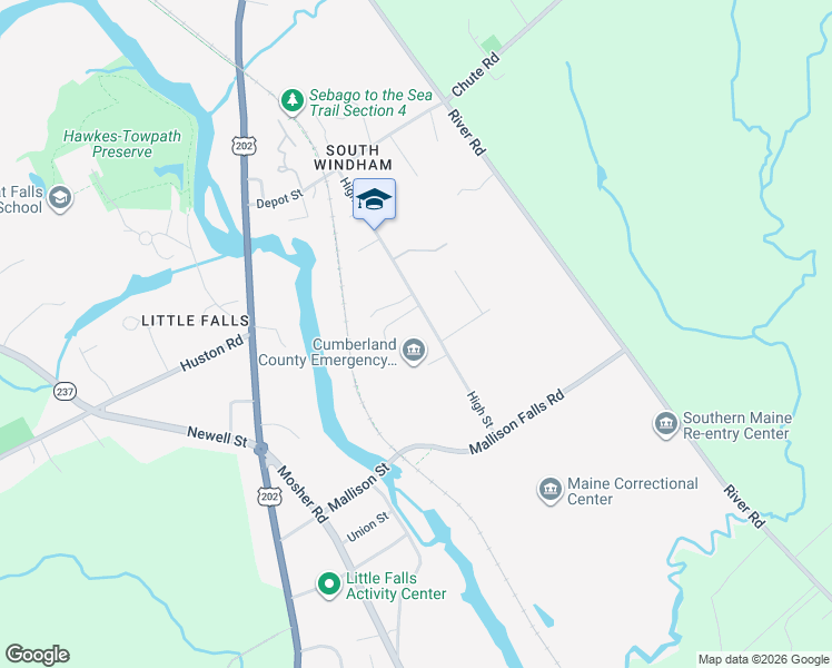 map of restaurants, bars, coffee shops, grocery stores, and more near 7 Van Tassel Drive in Windham