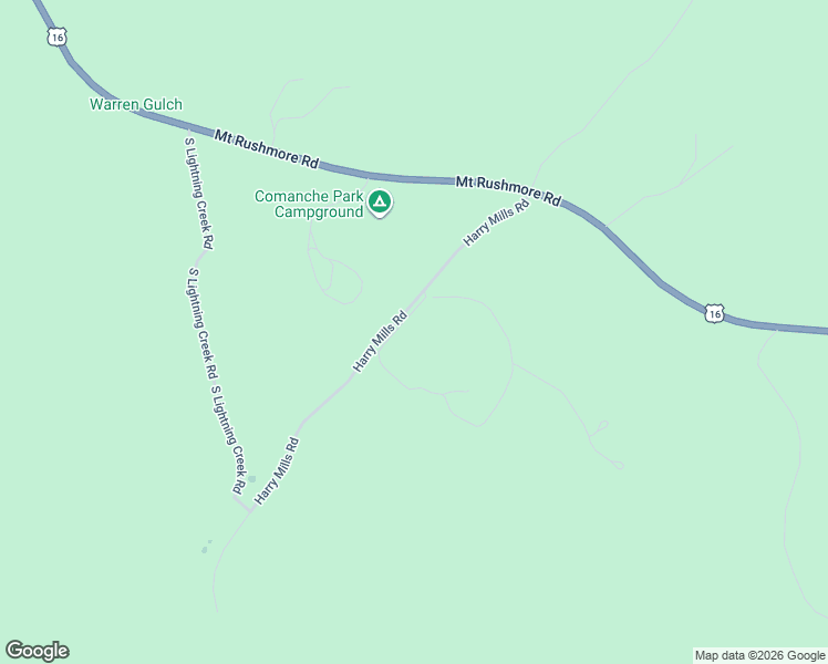 map of restaurants, bars, coffee shops, grocery stores, and more near 11730 Caledonia Trail in Custer