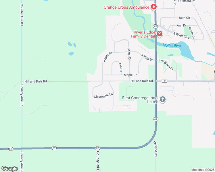 map of restaurants, bars, coffee shops, grocery stores, and more near 1017 South Hills Drive in Plymouth