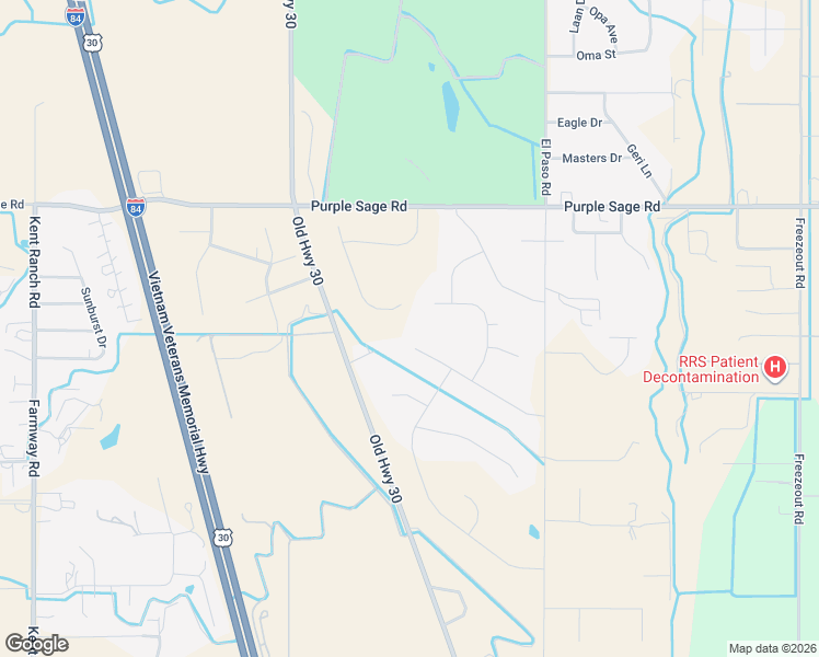 map of restaurants, bars, coffee shops, grocery stores, and more near 24758 Old Highway 30 in Caldwell