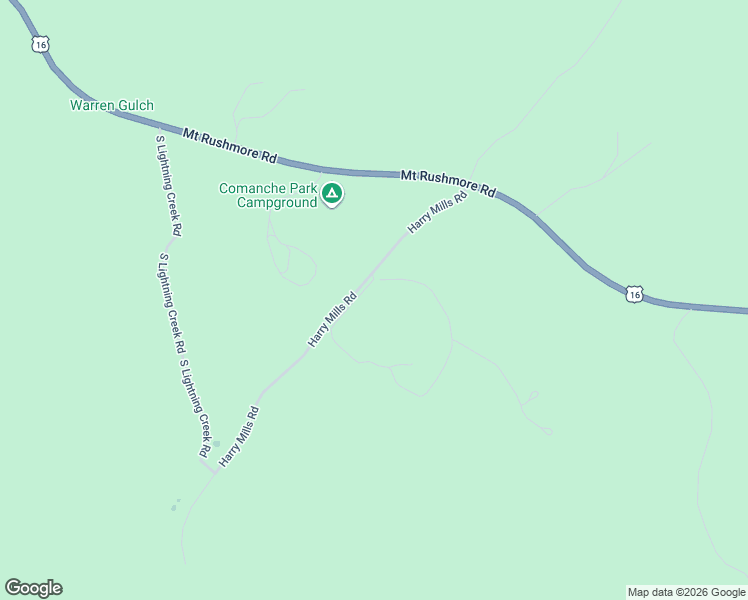 map of restaurants, bars, coffee shops, grocery stores, and more near 11730 Caledonia Trail in Custer